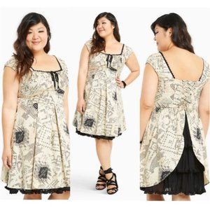 HARRY POTTER MARAUDER'S MAP DRESS PLUS SIZE